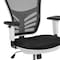 Flash Furniture Black Draft Chair, White Frame HL-0001-1CWHITE-GG - alternate 9